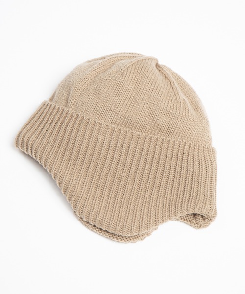 RACAL（ラカル）の「Ear Muff Short Knit Watch / 耳当て付きショートニットワッチ（ニットキャップ/ビーニー・メンズ・ベージュ/ネイビー/グレー/ブラック・FREE）」の11枚目の写真