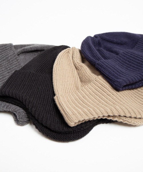 RACAL（ラカル）の「Ear Muff Short Knit Watch / 耳当て付きショートニットワッチ（ニットキャップ/ビーニー・メンズ・ベージュ/ネイビー/グレー/ブラック・FREE）」の13枚目の写真