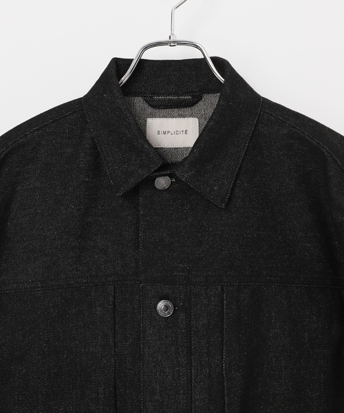 B.C STOCK（ベーセーストック）の「《追加2》12.5oz TYPE2 リジットデニムジャケット（ブルゾン・メンズ・ブラック/ネイビー・MEDIUM/LARGE）」の18枚目の写真