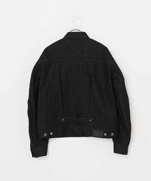 B.C STOCK（ベーセーストック）の「《追加2》12.5oz TYPE2 リジットデニムジャケット（ブルゾン・メンズ・ブラック/ネイビー・MEDIUM/LARGE）」の20枚目の写真