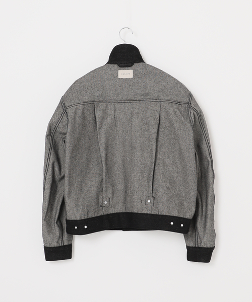 B.C STOCK（ベーセーストック）の「《追加2》12.5oz TYPE2 リジットデニムジャケット（ブルゾン・メンズ・ブラック/ネイビー・MEDIUM/LARGE）」の6枚目の写真
