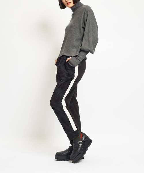 gomme(ゴム)の「4リーフクローバーJQ トラックパンツ(その他パンツ・レディース・ブラック/グレー・MEDIUM)」の6枚目の写真