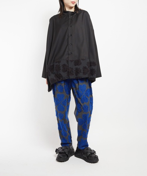 gomme(ゴム)の「4リーフクローバーJQ トラックパンツ(その他パンツ・レディース・ブラック/グレー・MEDIUM)」の7枚目の写真