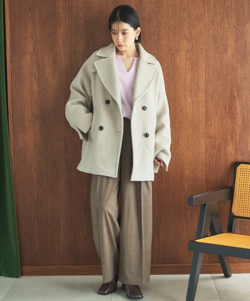 Doux archives（ドゥアルシーヴ）の「カシミヤウールキーネックニットプルオーバー（ニット/セーター・レディース・アイボリー/グレー/ピンク・FREE）」の19枚目の写真