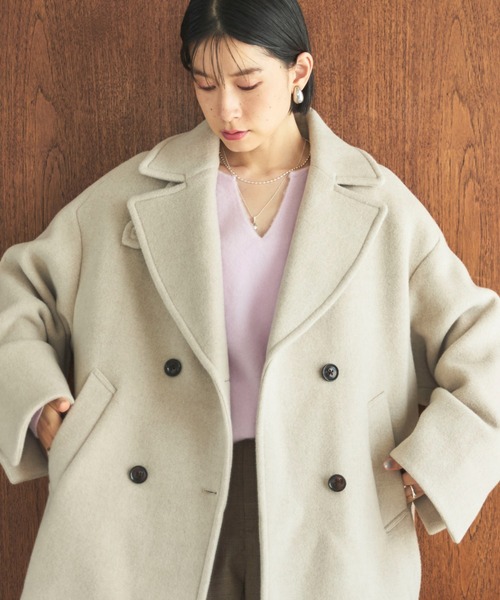 Doux archives（ドゥアルシーヴ）の「カシミヤウールキーネックニットプルオーバー（ニット/セーター・レディース・アイボリー/グレー/ピンク・FREE）」の22枚目の写真