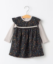 SHIPS（シップス）の「SHIPS KIDS:70～80cm / コーデュロイ ジャンスカ× テレコ ロンパース セット（ロンパース・キッズ）」