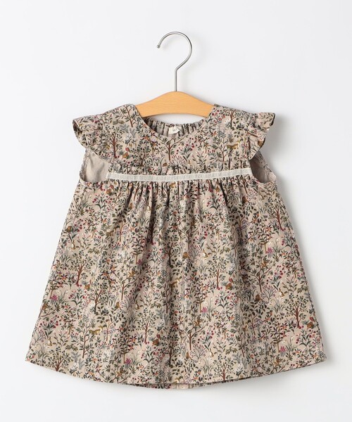 SHIPS(シップス)の「SHIPS KIDS:70~80cm / コーデュロイ ジャンスカ× テレコ ロンパース セット(ロンパース・キッズ・ネイビー/ベージュ・70/80)」の3枚目の写真