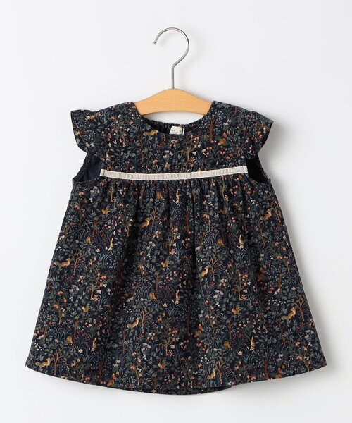 SHIPS(シップス)の「SHIPS KIDS:70~80cm / コーデュロイ ジャンスカ× テレコ ロンパース セット(ロンパース・キッズ・ネイビー/ベージュ・70/80)」の5枚目の写真