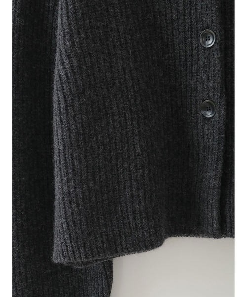 HER.（ハー）の「カラーニットカーディガン（ニット/セーター・レディース・キャメル/チャコールグレー・フリー）」の16枚目の写真