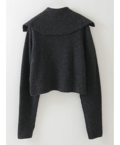 HER.（ハー）の「カラーニットカーディガン（ニット/セーター・レディース・キャメル/チャコールグレー・フリー）」の19枚目の写真