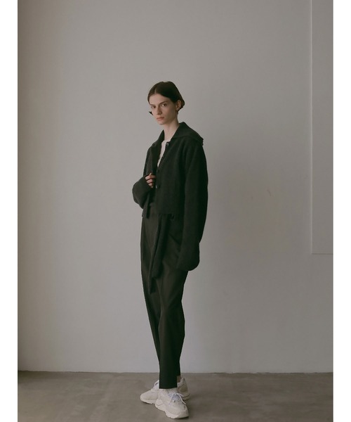 HER.（ハー）の「カラーニットカーディガン（ニット/セーター・レディース・キャメル/チャコールグレー・フリー）」の18枚目の写真