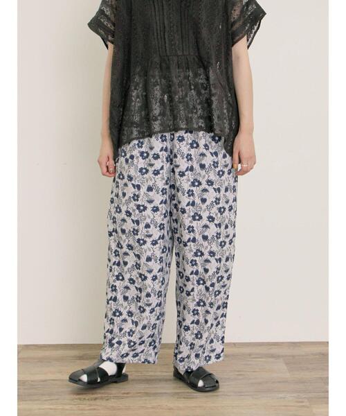 Samansa Mos2(サマンサ モスモス)の「◎花柄イージーパンツ(その他パンツ・レディース・ピンク/ネイビー/キナリ・F)」の1枚目の写真