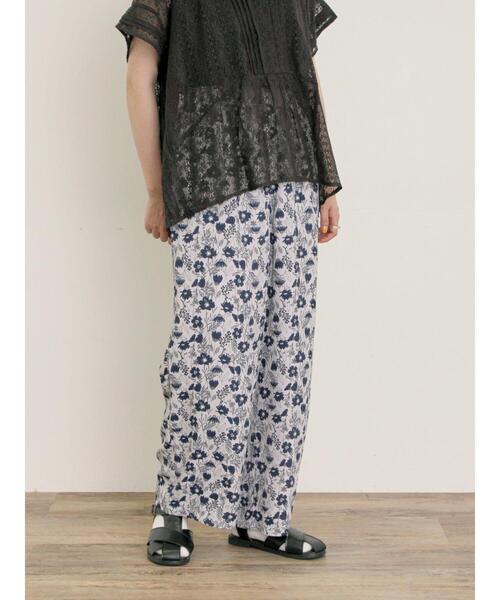 Samansa Mos2(サマンサ モスモス)の「◎花柄イージーパンツ(その他パンツ・レディース・ピンク/ネイビー/キナリ・F)」の7枚目の写真