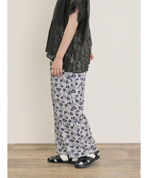 Samansa Mos2(サマンサ モスモス)の「◎花柄イージーパンツ(その他パンツ・レディース・ピンク/ネイビー/キナリ・F)」の8枚目の写真