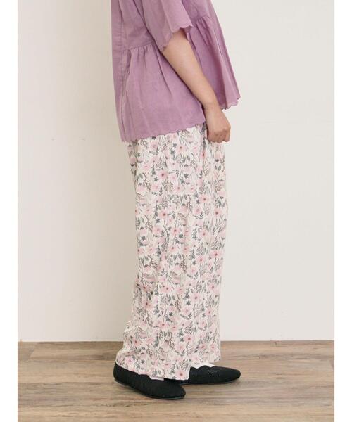 Samansa Mos2(サマンサ モスモス)の「◎花柄イージーパンツ(その他パンツ・レディース・ピンク/ネイビー/キナリ・F)」の10枚目の写真