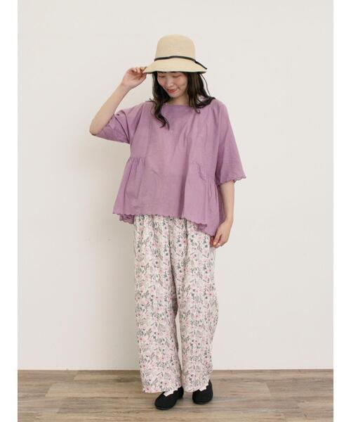 Samansa Mos2(サマンサ モスモス)の「◎花柄イージーパンツ(その他パンツ・レディース・ピンク/ネイビー/キナリ・F)」の11枚目の写真