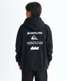 Quiksilver(クイックシルバー)の「HAND DRAWN ZIP PK YO /クイックシルバーセットアップ対応バックプリント裏起毛ジップアップフーディー・パーカー(スウェット)」