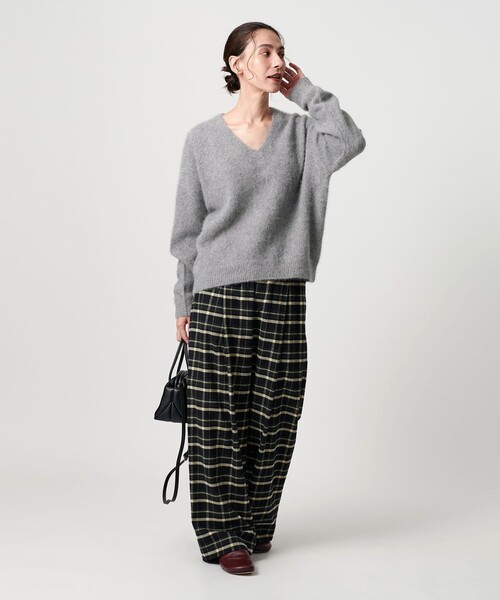 BEAUTY&YOUTH フォックスカシミヤブレンド Vネックニット BEAUTY&YOUTH UNITED ARROWS フォックスカシミヤブレンド Vネック