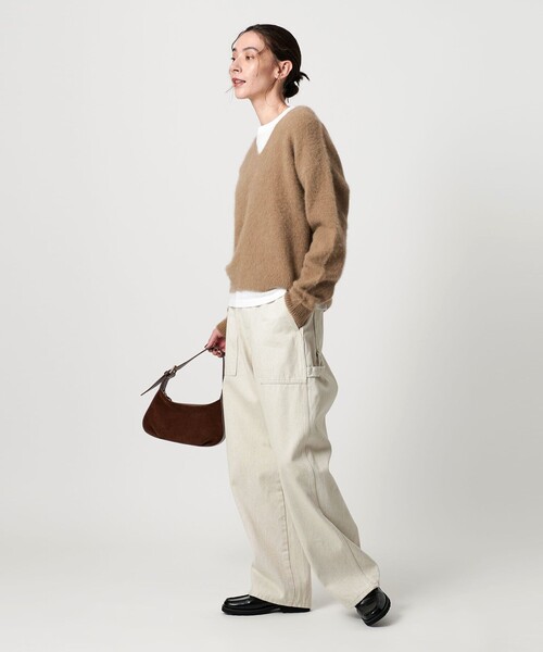 フォックスカシミヤブレンド Vネックニットプルオーバー（ニット