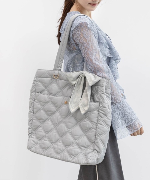 A4対応】2WAY リボンキルティングトートバッグ（トートバッグ）｜RANDA