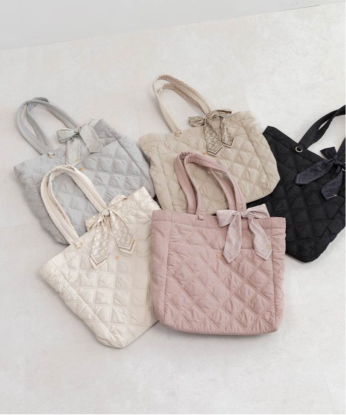 A4対応】2WAY リボンキルティングトートバッグ（トートバッグ）｜RANDA
