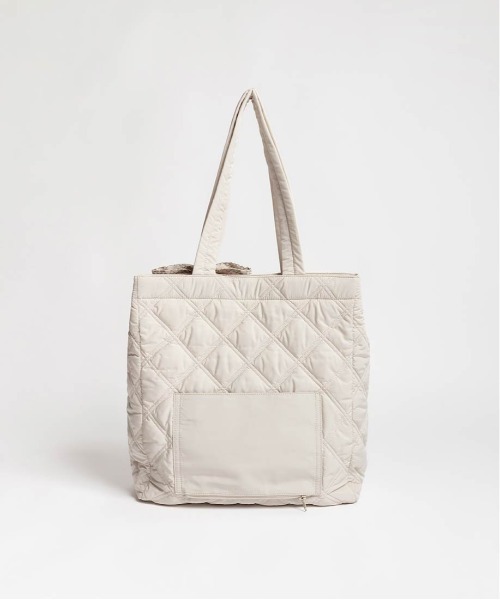 RANDA（ランダ）の「【A4対応】2WAY リボンキルティングトートバッグ（トートバッグ・レディース・ベージュ/アイボリー/ブラック/ブルー/ピンク・FREE）」の22枚目の写真