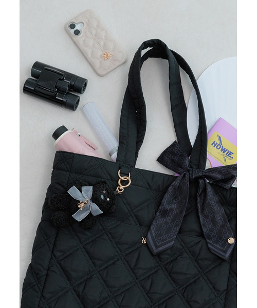 A4対応】2WAY リボンキルティングトートバッグ（トートバッグ）｜RANDA