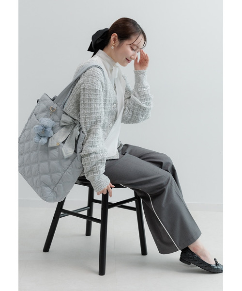 A4対応】2WAY リボンキルティングトートバッグ（トートバッグ）｜RANDA