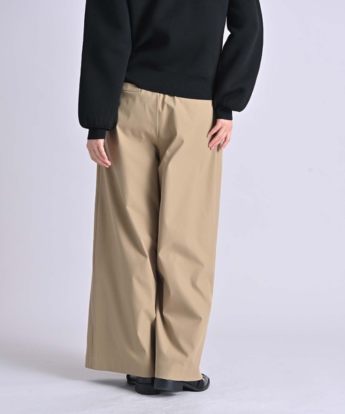 RAW FUDGE（ローファッジ）の「３タックワイドパンツ（スラックス・レディース・ブラック/キャメル・M）」の19枚目の写真