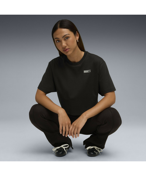PUMA（プーマ）の「PUMA プーマ ウィメンズ PUMA x ROSE リラックスド 半袖 Tシャツ（Tシャツ/カットソー・レディース・ブラック/オフホワイト・X-SMALL/MEDIUM/SMALL/LARGE）」の15枚目の写真