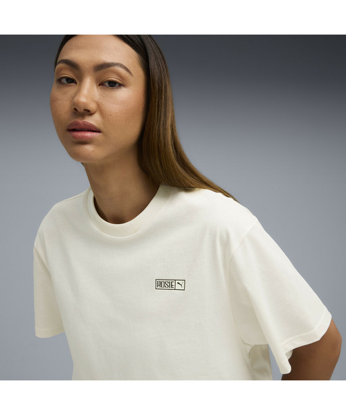 PUMA（プーマ）の「PUMA プーマ ウィメンズ PUMA x ROSE リラックスド 半袖 Tシャツ（Tシャツ/カットソー・レディース・ブラック/オフホワイト・X-SMALL/MEDIUM/SMALL/LARGE）」の7枚目の写真