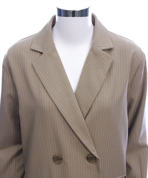 CLEAR BASIC（クリアベーシック）の「オーバーサイズジャケット(セット可)[オフィスカジュアル 着回し抜群 大人]≪AW新作≫（テーラードジャケット・レディース・ブラック/グレー/ベージュ系その他・F）」の8枚目の写真