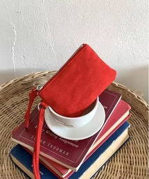 ammy.（エイミードット）の「【 ammy. / エイミードット 】 スエード調 カラー レオパード柄 ミニ ポーチ（ポーチ）」