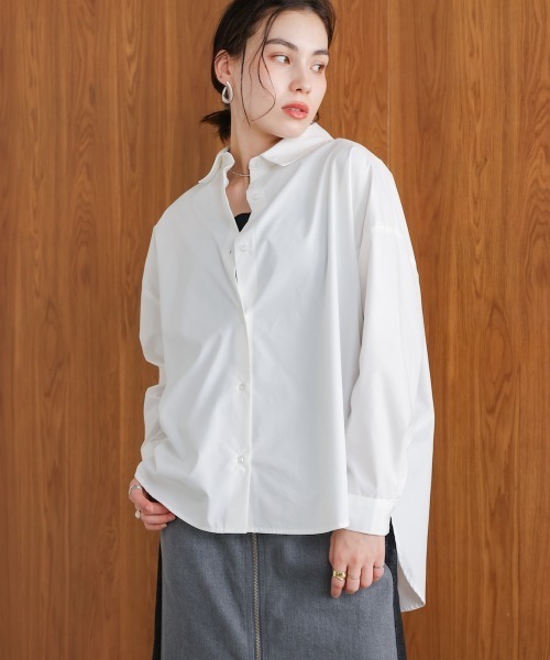 Bou Jeloud(ブージュルード)の「TCバックギャザーヨークBL(シャツ/ブラウス・レディース・ブラック/ブラウン/オフホワイト・38)」の2枚目の写真