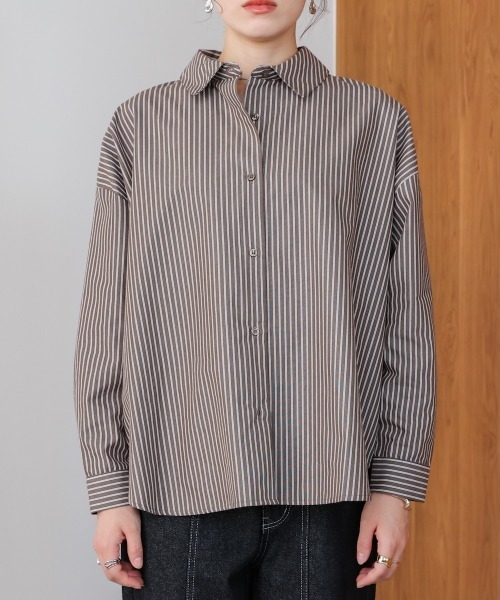 Bou Jeloud(ブージュルード)の「TCバックギャザーヨークBL(シャツ/ブラウス・レディース・ブラック/ブラウン/オフホワイト・38)」の16枚目の写真