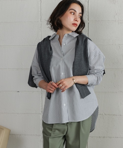 Bou Jeloud(ブージュルード)の「TCバックギャザーヨークBL(シャツ/ブラウス・レディース・ブラック/ブラウン/オフホワイト・38)」の18枚目の写真