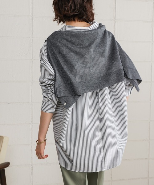 Bou Jeloud(ブージュルード)の「TCバックギャザーヨークBL(シャツ/ブラウス・レディース・ブラック/ブラウン/オフホワイト・38)」の10枚目の写真