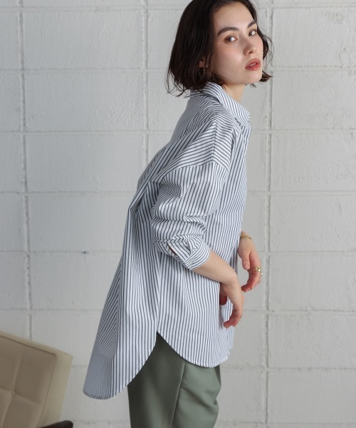 Bou Jeloud(ブージュルード)の「TCバックギャザーヨークBL(シャツ/ブラウス・レディース・ブラック/ブラウン/オフホワイト・38)」の13枚目の写真