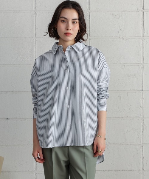 Bou Jeloud(ブージュルード)の「TCバックギャザーヨークBL(シャツ/ブラウス・レディース・ブラック/ブラウン/オフホワイト・38)」の4枚目の写真