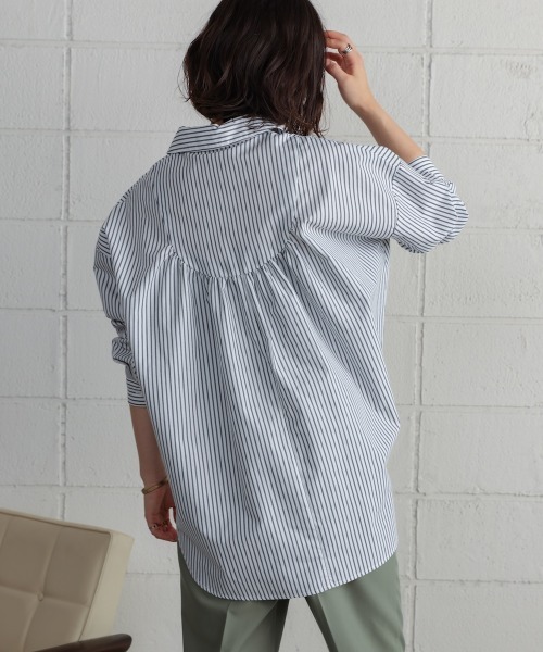 Bou Jeloud(ブージュルード)の「TCバックギャザーヨークBL(シャツ/ブラウス・レディース・ブラック/ブラウン/オフホワイト・38)」の5枚目の写真