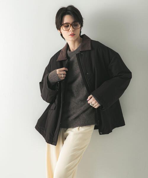 URBAN RESEARCH(アーバンリサーチ)の「IMBOTEX中綿パデットコート(ダウンジャケット/コート・レディース・ブラック/ダークブラウン・FREE)」の5枚目の写真