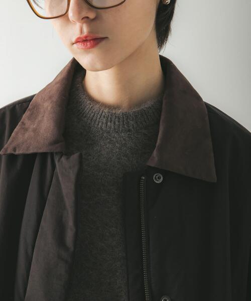 URBAN RESEARCH(アーバンリサーチ)の「IMBOTEX中綿パデットコート(ダウンジャケット/コート・レディース・ブラック/ダークブラウン・FREE)」の6枚目の写真