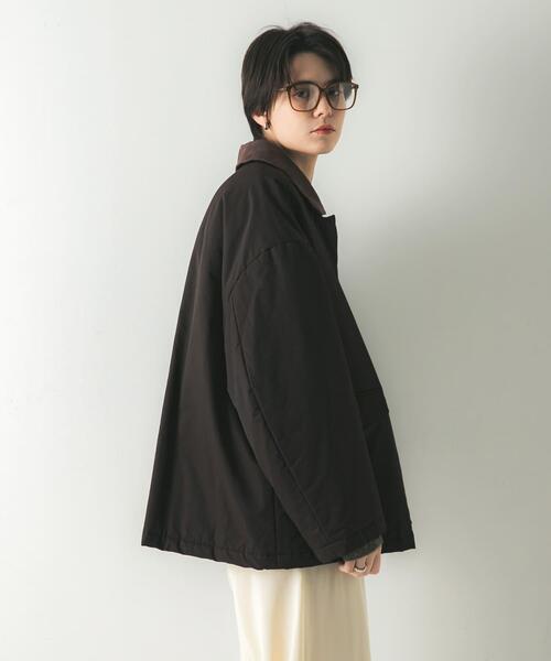URBAN RESEARCH(アーバンリサーチ)の「IMBOTEX中綿パデットコート(ダウンジャケット/コート・レディース・ブラック/ダークブラウン・FREE)」の7枚目の写真