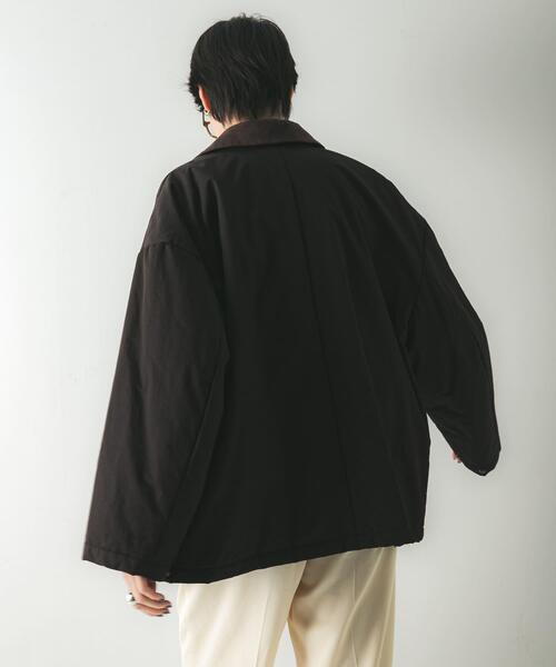 URBAN RESEARCH(アーバンリサーチ)の「IMBOTEX中綿パデットコート(ダウンジャケット/コート・レディース・ブラック/ダークブラウン・FREE)」の8枚目の写真