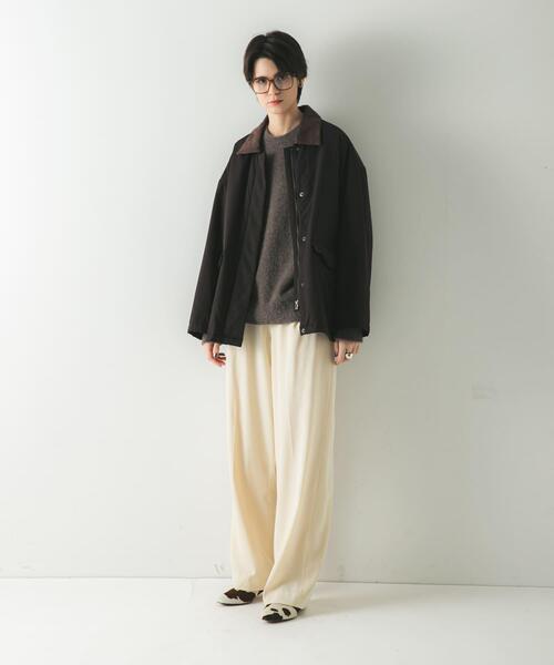 URBAN RESEARCH(アーバンリサーチ)の「IMBOTEX中綿パデットコート(ダウンジャケット/コート・レディース・ブラック/ダークブラウン・FREE)」の9枚目の写真