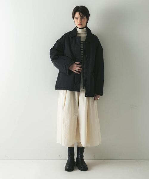 URBAN RESEARCH(アーバンリサーチ)の「IMBOTEX中綿パデットコート(ダウンジャケット/コート・レディース・ブラック/ダークブラウン・FREE)」の20枚目の写真