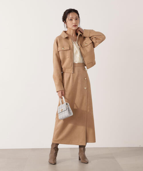 PROPORTION BODY DRESSING(プロポーションボディドレッシング)の「フェイクスエード調ナロースカート / 1215220012(スカート・レディース・ベージュ/ブラウン・SMALL/MEDIUM)」の15枚目の写真