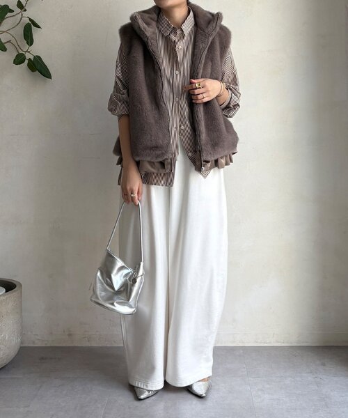 WEB限定】エコミンクファーベスト（ベスト）｜DouDou（ドゥドゥ）の