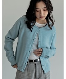 [2025AW COLLECTION]配色アルパカタッチニットカーディガン