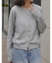 [2025AW COLLECTION]配色アルパカタッチニットカーディガン